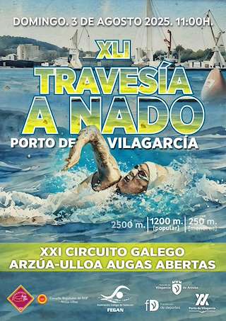 Fechas, información, programa, cartel, imágenes, mapa y ubicación de XLI Travesía a Nado do Porto  en  Vilagarcía de Arousa