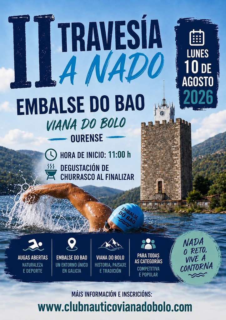 II Travesía a Nado Embalse do Bao (2026) en Viana do Bolo