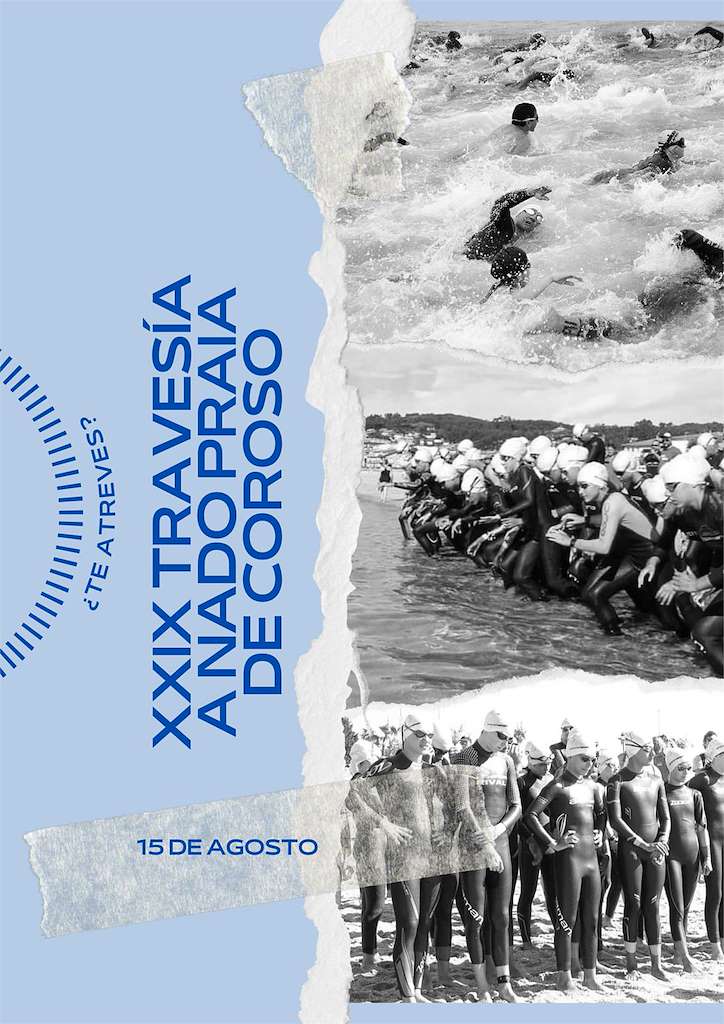 XXVIII Travesía a Nado Praia de Coroso (2024) en Ribeira