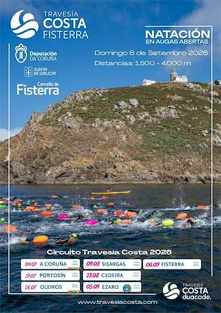 Fechas, información, programa, cartel, imágenes, mapa y ubicación de Travesía Costa (2026) en Fisterra