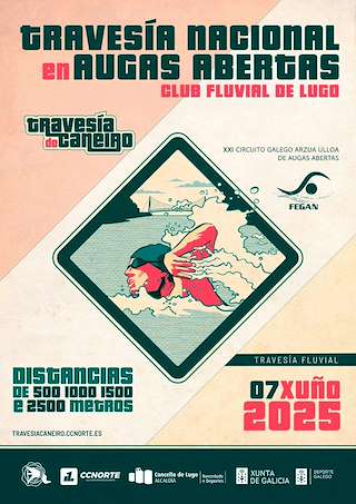 Fechas, información, programa, cartel, imágenes, mapa y ubicación de Travesía Nacional en Aguas Abertas Club Fluvial  en  Lugo