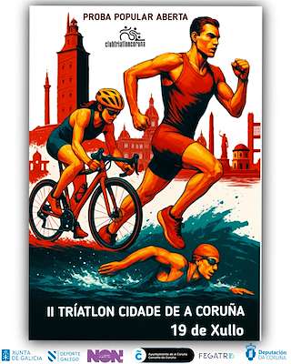 Fechas, información, programa, cartel, imágenes, mapa y ubicación de II Triatlón Cidade da Coruña
