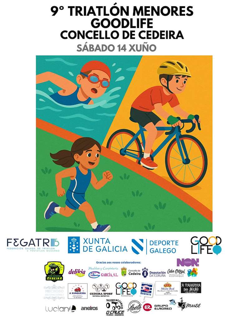 IX Triatlón de Menores (2025) en Cedeira