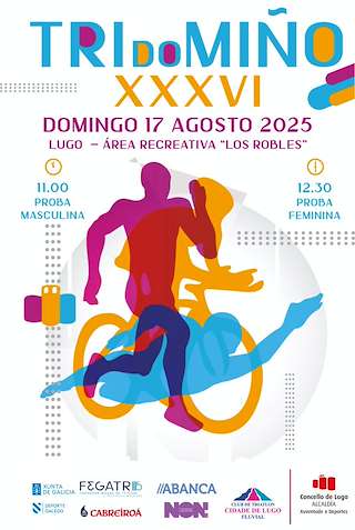 Fechas, información, programa, cartel, imágenes, mapa y ubicación de XXXVI Triatlón do Miño  en  Lugo
