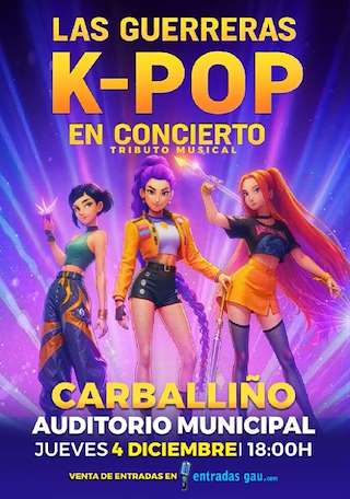 Fechas, información, programa, cartel, imágenes, mapa y ubicación de Tributo Musical Las Guerreras K-Pop en Concierto (2025)  en  O Carballiño