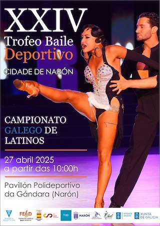 Fechas, información, programa, cartel, imágenes, mapa y ubicación de XXIV Trofeo de Baile Deportivo - Campionato Galego de Latinos  en  Narón