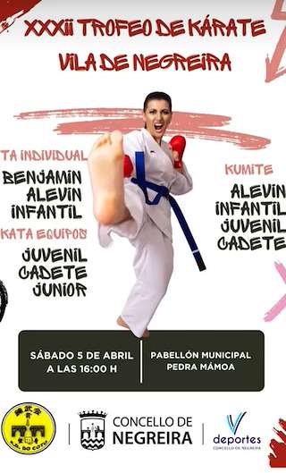 Fechas, información, programa, cartel, imágenes, mapa y ubicación de XXXII Trofeo de Kárate  en  Negreira
