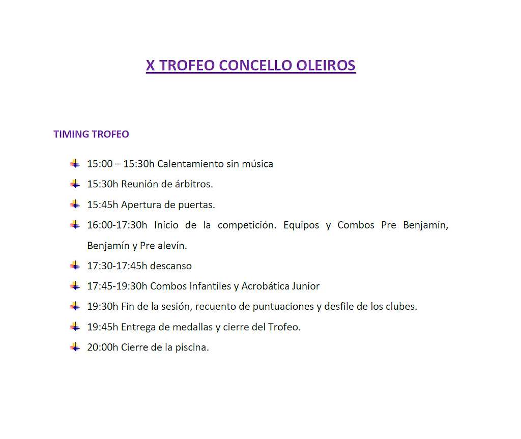 X Trofeo de Natación Artística (2025) en Oleiros