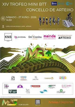 Fechas, información, programa, cartel, imágenes, mapa y ubicación de XIV Trofeo Mini BTT (2026) en Arteixo