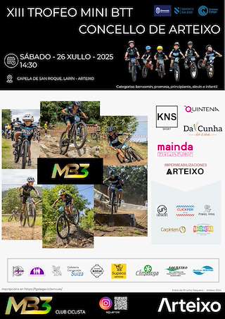 Fechas, información, programa, cartel, imágenes, mapa y ubicación de XIII Trofeo Mini BTT  en  Arteixo