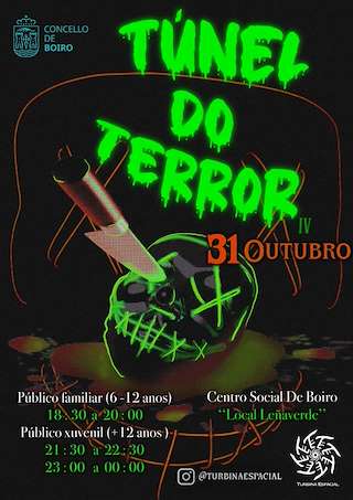 Fechas, información, programa, cartel, imágenes, mapa y ubicación de Túnel do Terror  en  Boiro