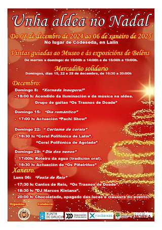 Fechas, información, programa, cartel, imágenes, mapa y ubicación de Unha Aldea no Nadal de Codeseda (2025-2026)  en  Lalín