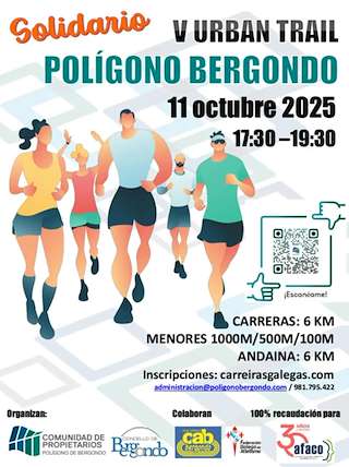 Fechas, información, programa, cartel, imágenes, mapa y ubicación de V Urban Trail Polígono Bergondo (2025)