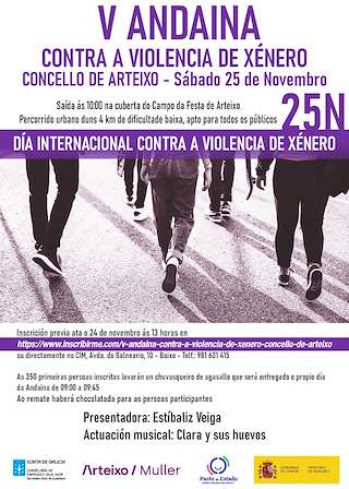 VII Andaina Contra a Violencia de Xénero (2025) en Arteixo