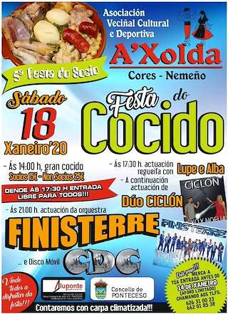 IX Festa do Socio - Festa do Cocido da Xolda (2026) en Ponteceso