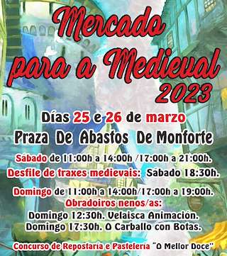 Mercado para a Medieval en Monforte de Lemos