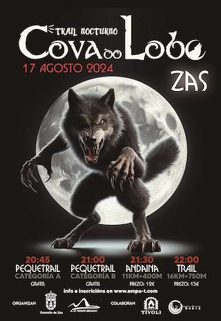 VI Trail Nocturno Cova do Lobo en Zas