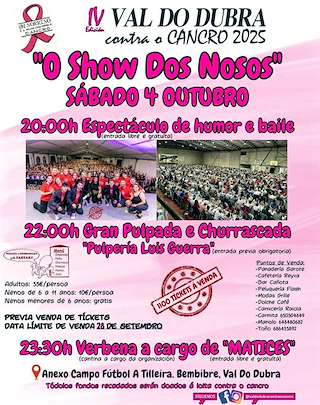 Fechas, información, programa, cartel, imágenes, mapa y ubicación de IV Val do Dubra Contra o Cancro