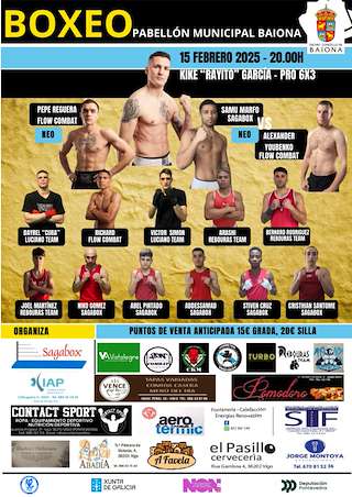Fechas, información, programa, cartel, imágenes, mapa y ubicación de Velada de Boxeo  en  Baiona