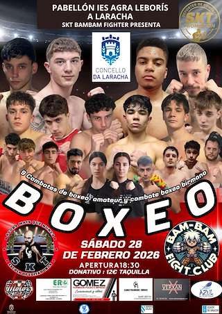 Fechas, información, programa, cartel, imágenes, mapa y ubicación de Velada de Boxeo  (2026)  en  Laracha