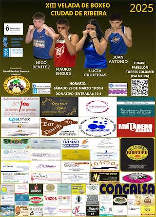 Fechas, información, programa, cartel, imágenes, mapa y ubicación de XIII Velada de Boxeo  en  Ribeira