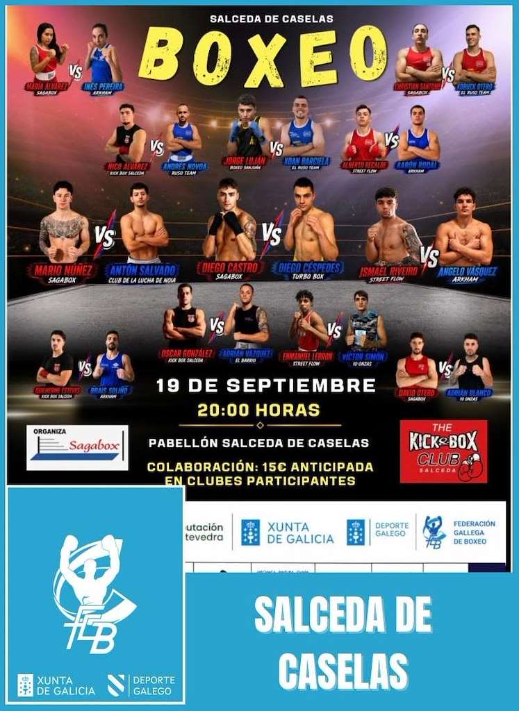Velada de Boxeo (2026) en Salceda de Caselas