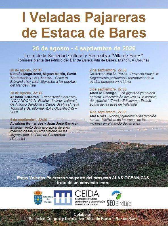 I Veladas Pajareras de Estaca de Bares (2026) en Mañón