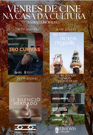 Fechas, información, programa, cartel, imágenes, mapa y ubicación de Venres de Cine (2026)  en  Ribadavia