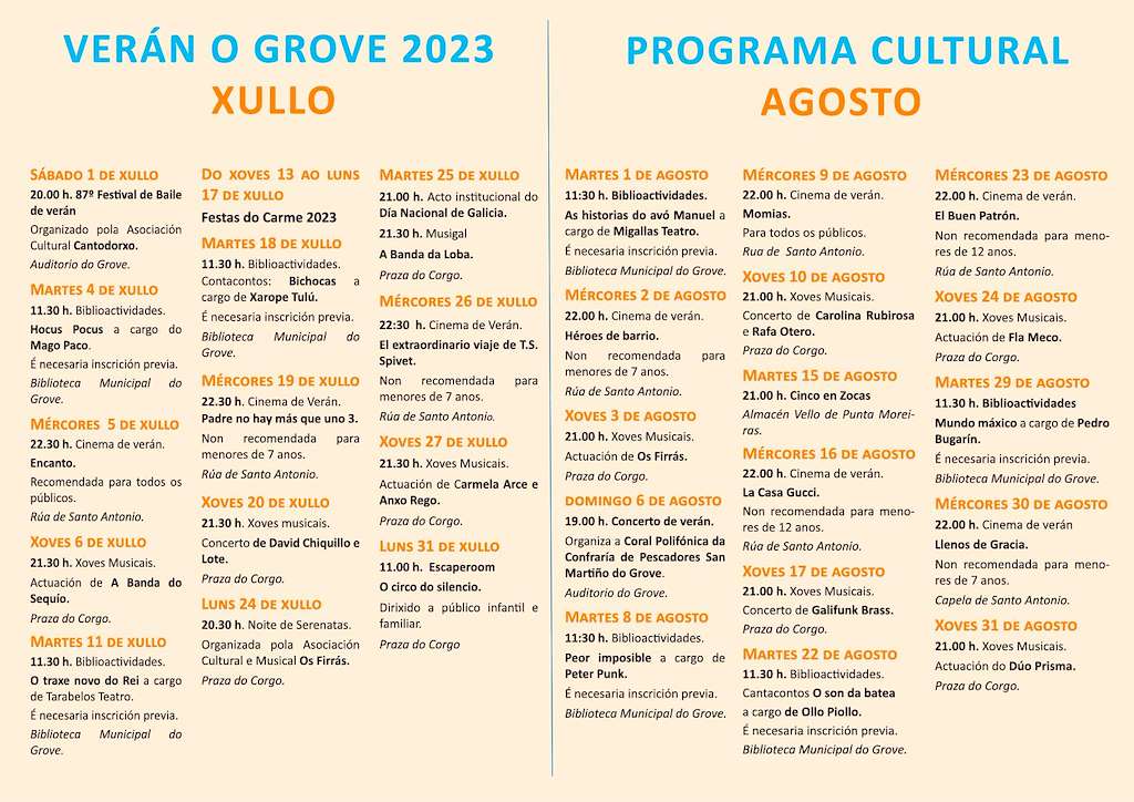 Verán Cultural en O Grove