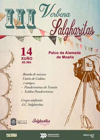 Fechas, información, programa, cartel, imágenes, mapa y ubicación de III Verbena Salgharitas  en  Moaña