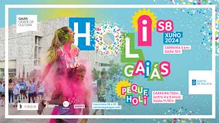 VII Carreira Holi Gaiás en Santiago de Compostela