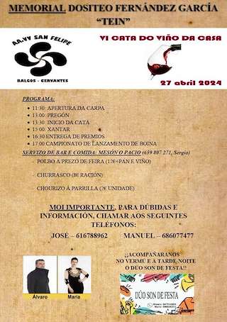 VIII Cata do Viño da Casa de Balgos en Cervantes