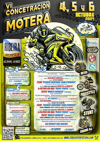 VII Concentración Motera Os ReventaPistóns en Ribeira