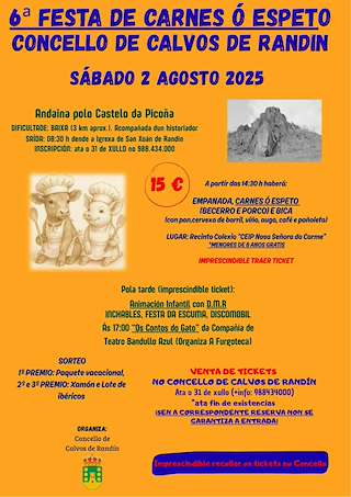 VII Festa de Carnes ó Espeto (2026) en Calvos de Randín