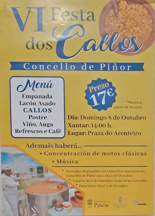 VIII Festa dos Callos en Piñor