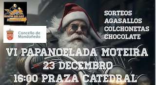 VIII Papanoelada Moteira (2025) en Mondoñedo