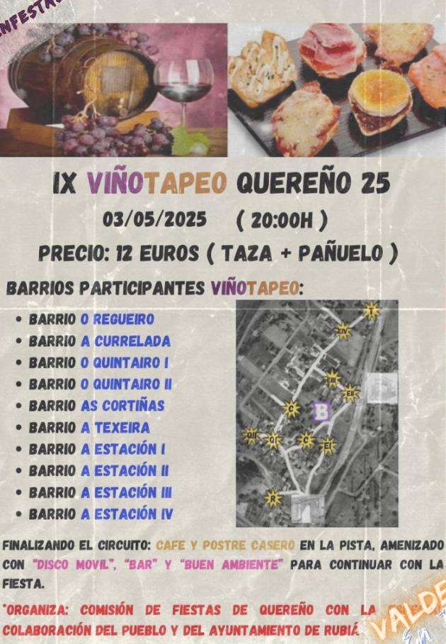 IX Viñotapeo Quereño (2025) en Rubiá