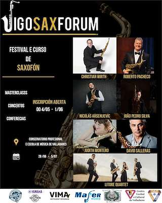 Fechas, información, programa, cartel, imágenes, mapa y ubicación de Vigo Saxforum (2026)