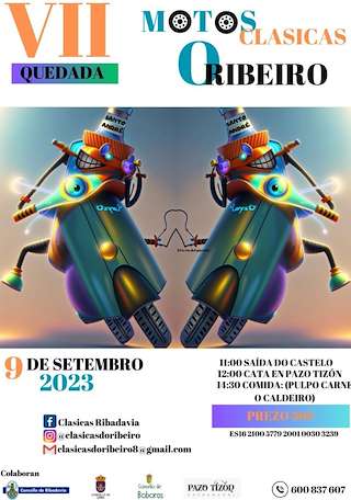 IX Concentración de Motos Clásicas O Ribeiro en Ribadavia