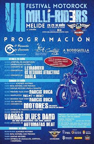 XI Concentración Motera Milli Riders (2026) en Melide