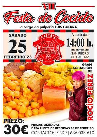 X Fiesta del Cocido de Castriz (2026) en Santa Comba