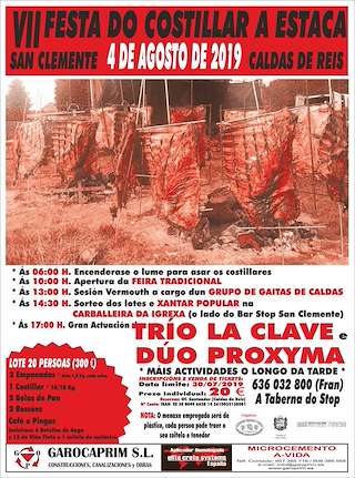 XI Festa do Costillar a Estaca de San Clemente en Caldas de Reis