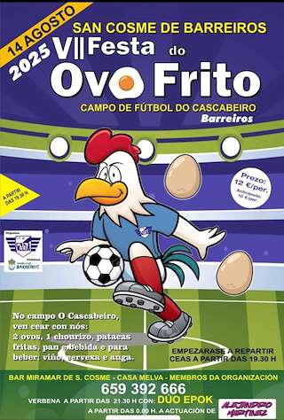 VIII Festa do Ovo Frito (2026) en Barreiros