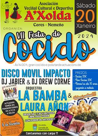 IX Festa do Socio - Festa do Cocido da Xolda (2026) en Ponteceso