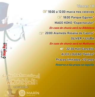 IX Festival Internacional de Maxia Infantil (2026) en Marín