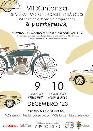 IX Xuntanza de Vespas, Motos e Coches Clásicos (2025) en A Pontenova