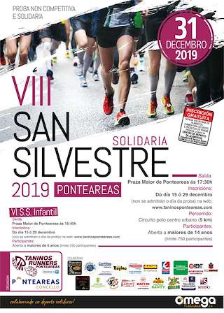 XII Carreira San Silvestre Solidaria (2025) en Ponteareas