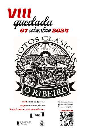 IX Concentración de Motos Clásicas O Ribeiro en Ribadavia