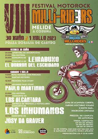 XI Concentración Motera Milli Riders (2026) en Melide