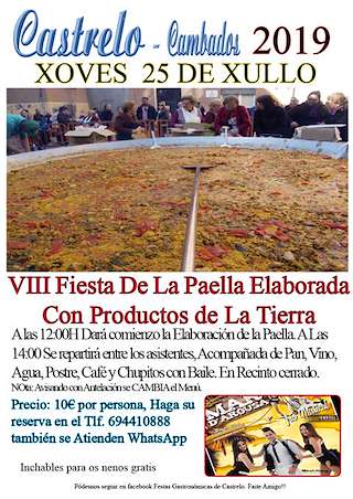 XVI Festa da Paella de Castrelo en Cambados